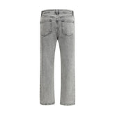 Fabiana Filippi Gray Cotton Straight-Leg Jeans